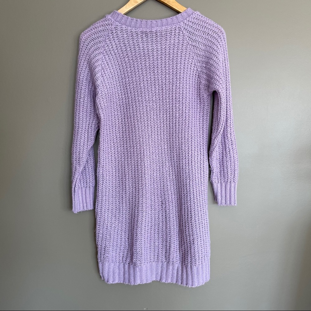 Boohoo Maria Purple Knit Jumper Sweater Dress Sm - Picture 9 of 14